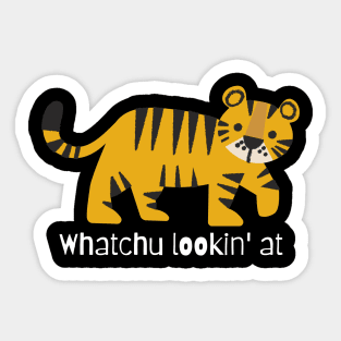 Cute baby tiger cub Sticker